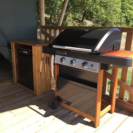 Safari Tent With A Beautiful View At Lot Sous Toile