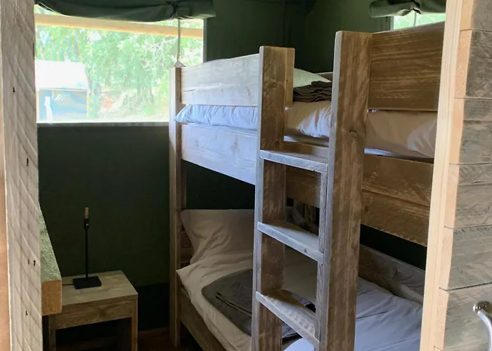 Safari Tent With A Beautiful View At Lot Sous Toile Montamel